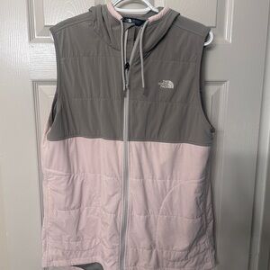 The North Face Two-Tone Gray and Pink Vest